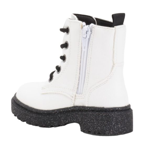 Sincerely Jules White Combat Boots - Picture 2 of 9